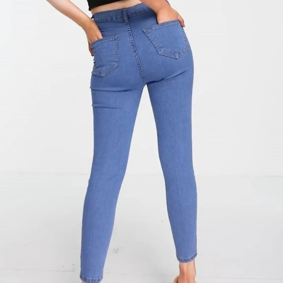 *NWT* ASOS Don't Think Twice Chloe High Waist Disco Skinny Jean - Picture 2 of 7